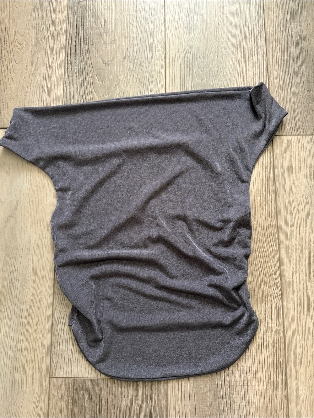 Shein Women's Dark Gray Off-Shoulder slinky top